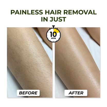 INDIA'S FIRST BaS/BARIUM SULFIDE FREE HERBAL HAIR REMOVAL WAX POWDER (100gm)