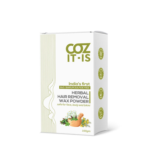 INDIA'S FIRST BaS/BARIUM SULFIDE FREE HERBAL HAIR REMOVAL WAX POWDER (100gm)