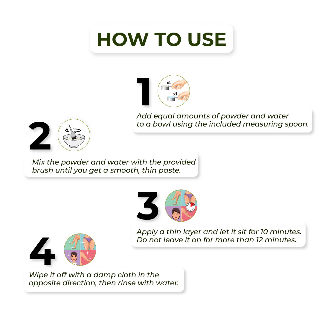 INDIA'S FIRST BaS/BARIUM SULFIDE FREE HERBAL HAIR REMOVAL WAX POWDER (100gm)